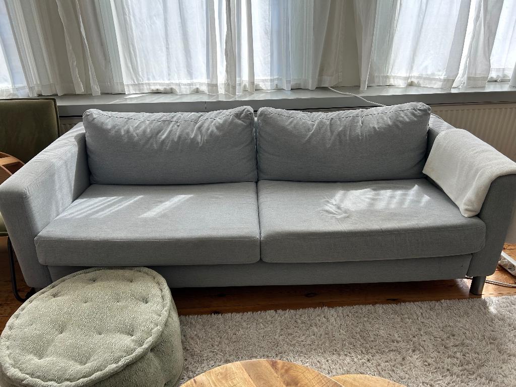 IKEA KARLSTAD bank, Ophalen, Driepersoons, 75 tot 100 cm, Zo goed als nieuw