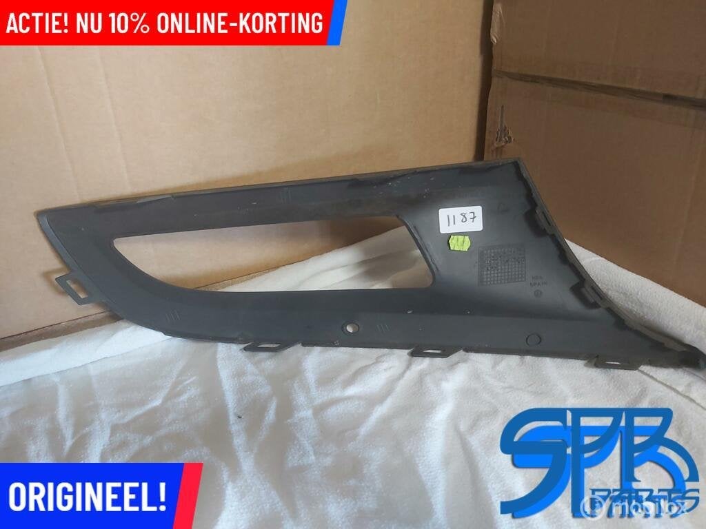 VW POLO 6R LINKS Afdekkap mistlamp GRILLE ROOSTER 6R0853665, Auto-onderdelen, Gebruikt, Volkswagen, Ophalen of Verzenden, Volkswagen