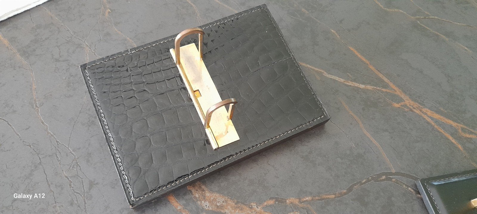 Delvaux .vintage. bureau accesoire in croco ., Sieraden, Tassen en Uiterlijk, Tassen | Damestassen, Ophalen, Zo goed als nieuw