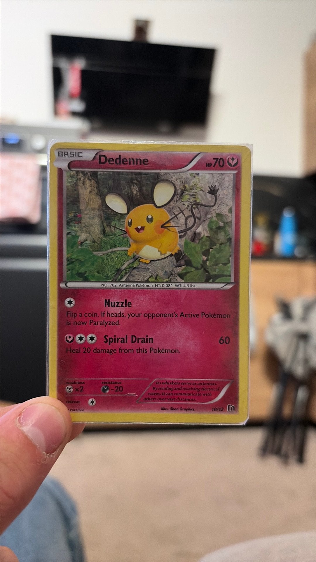 Dedenne holofoil mc donalds promo 2016, Hobby en Vrije tijd, Verzamelkaartspellen | Pokémon, Ophalen of Verzenden, Zo goed als nieuw
