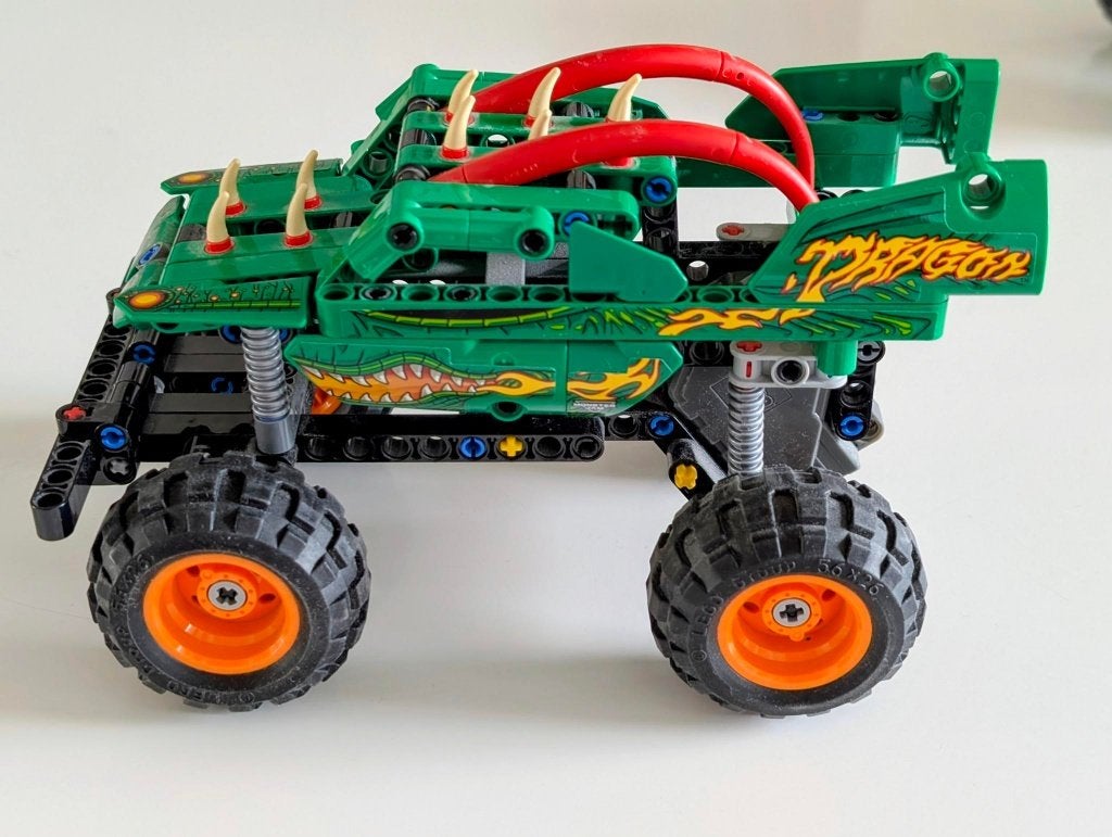 LEGO Technic Monster Jam Dragon - 42149, Lego, Compleet, Ophalen of Verzenden, Zo goed als nieuw