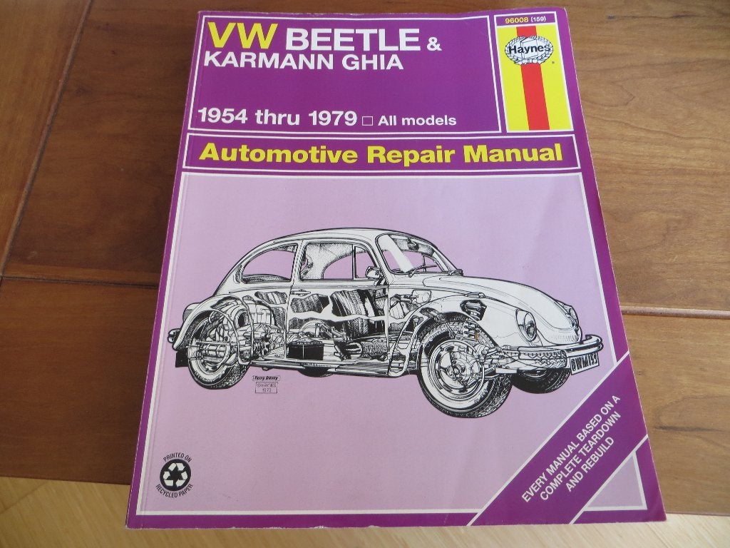 Haynes workshop manual VW Kever, VW Karmann Ghia 1954-1979, Ophalen of Verzenden