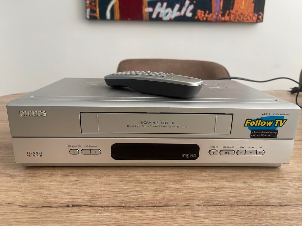 Philips VR550 hifi stereo videorecorder VHS, Ophalen of Verzenden, Gebruikt, VHS-speler of -recorder