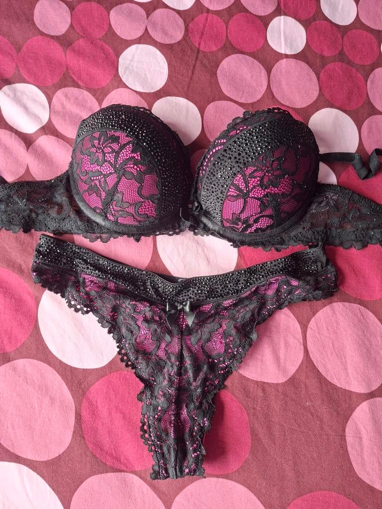 Lingerie set dames 75A, Ophalen of Verzenden, Zwart
