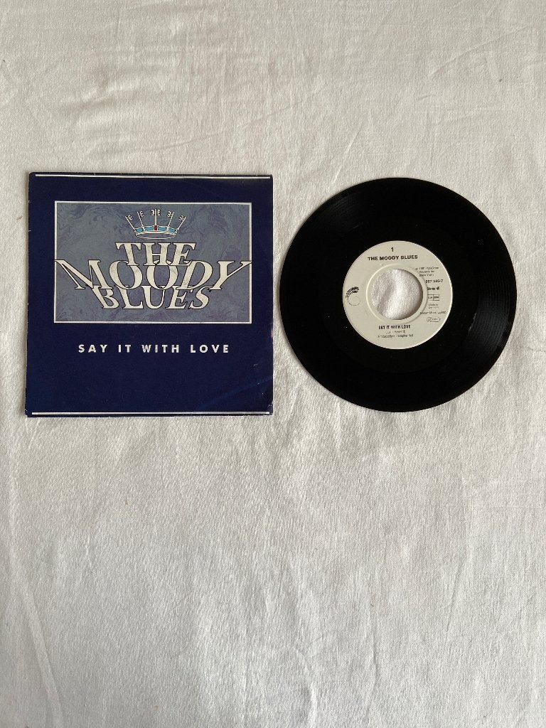 the moody blues. -  say it with love, 7 inch, Ophalen of Verzenden, Zo goed als nieuw, Classic Rock