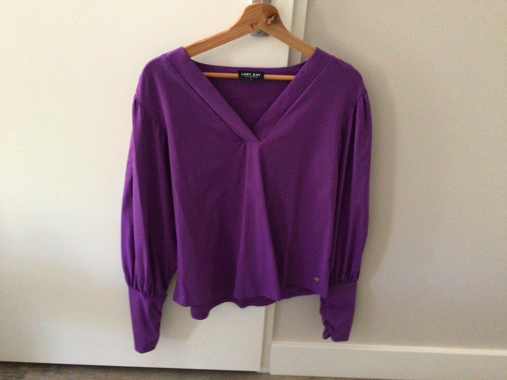 Blouse Lady day maat L zgan, Lady Day, Paars, Maat 42/44 (L), Ophalen of Verzenden