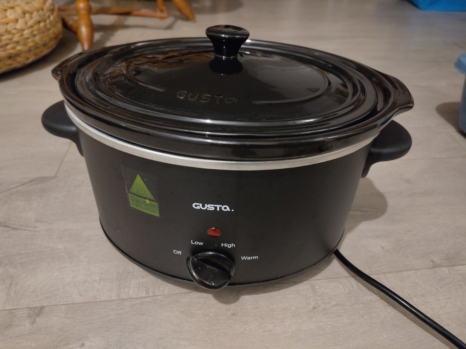Gusta slow cooker 3,5 liter, Ophalen, Vaatwasmachinebestendig, Gebruikt