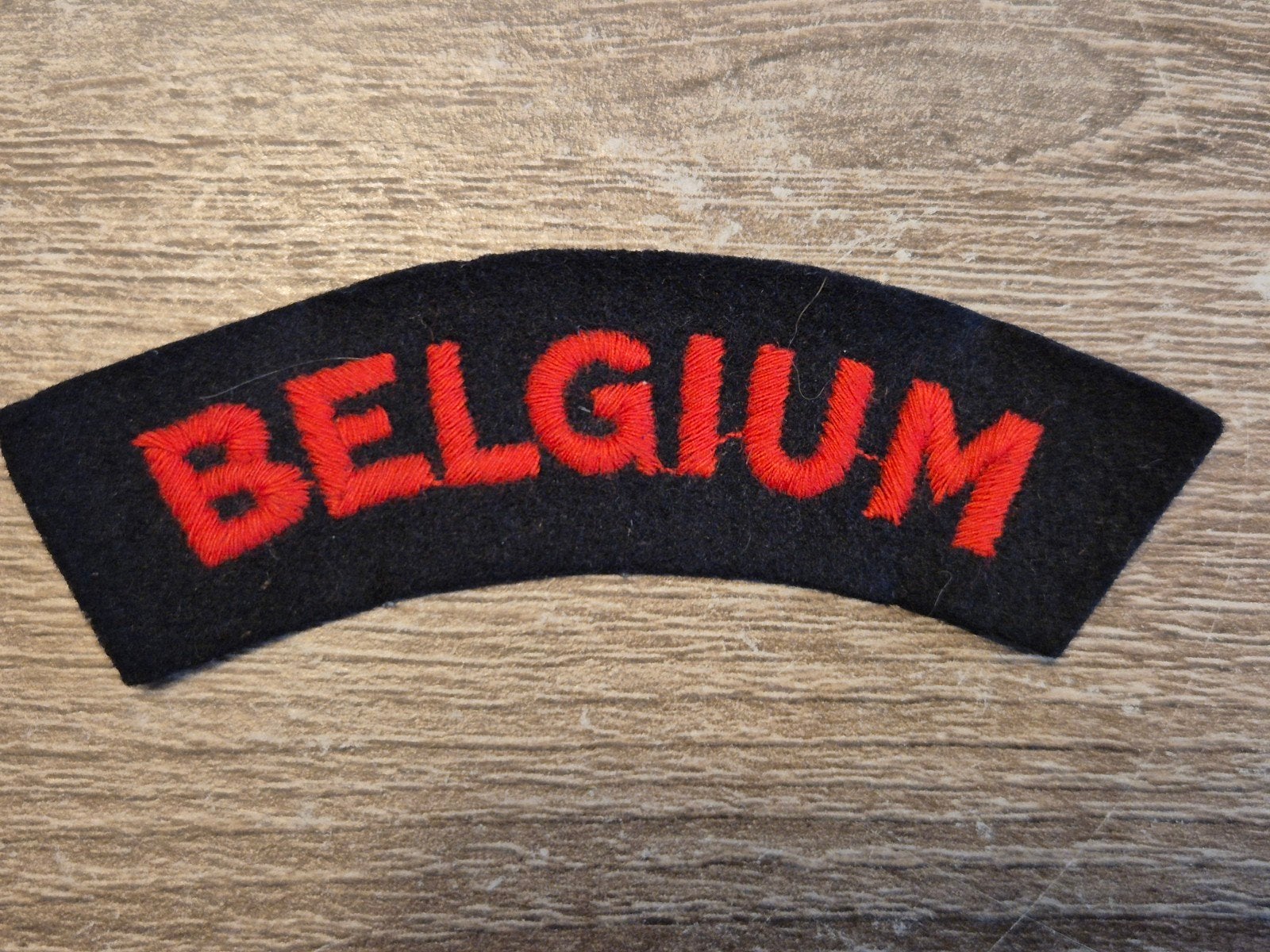Wo2 Brits Belgium embleem, Ophalen of Verzenden, Engeland, Embleem of Badge