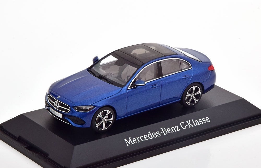 Mercedes-Benz C-Klasse (W206) Limousine 2021 Blauw1-43 Herpa, Overige merken, Auto, Nieuw, Herpa