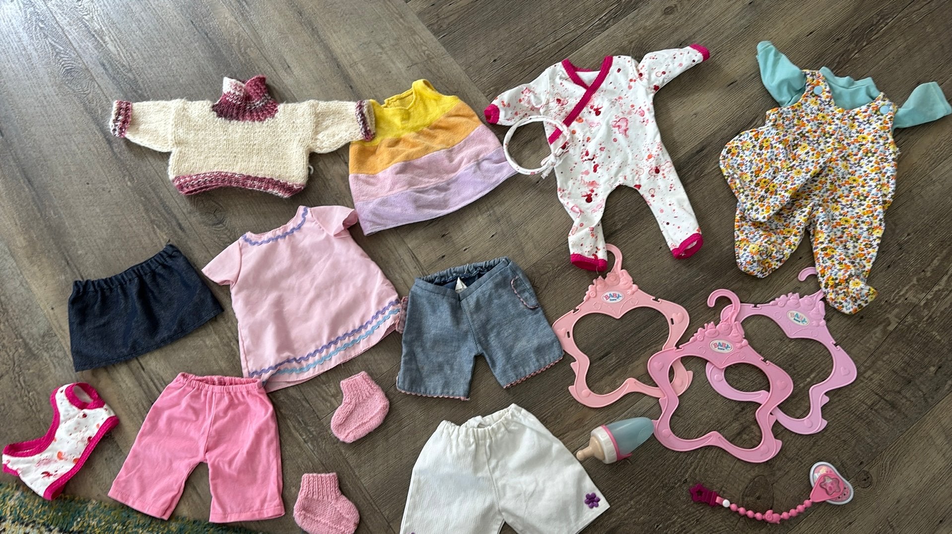 Baby Born kledingpakket 43 cm met accessoires, Ophalen of Verzenden, Gebruikt, Babypop