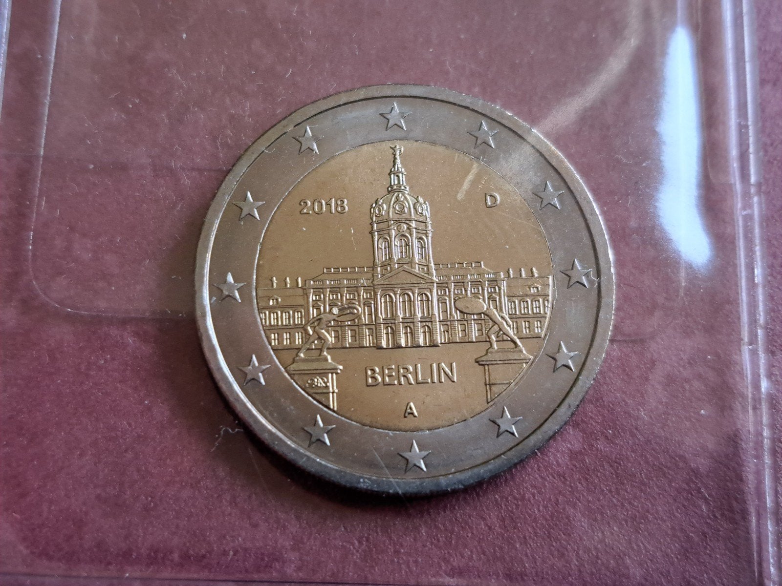 2 euro UNC Duitsland Charlottenburg Berlijn 2018 (A), Ophalen of Verzenden, Duitsland, 2 euro