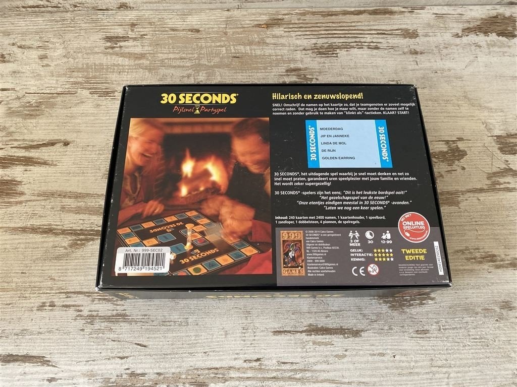 30 seconds pijlsnel partyspel 999 games [s495], Verzenden, Zo goed als nieuw