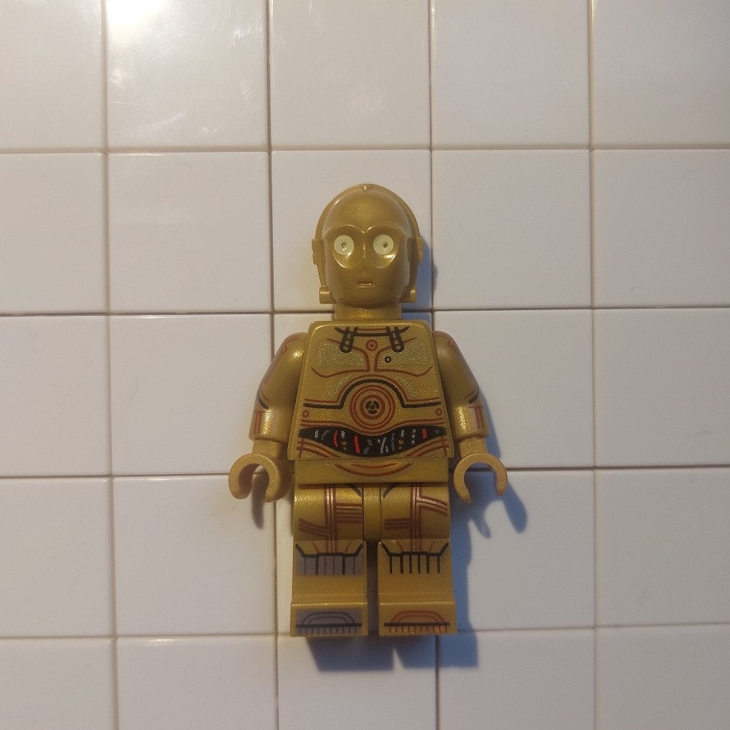 LEGO Star Wars Minifig - C-3PO - sw1201, Ophalen of Verzenden, Zo goed als nieuw