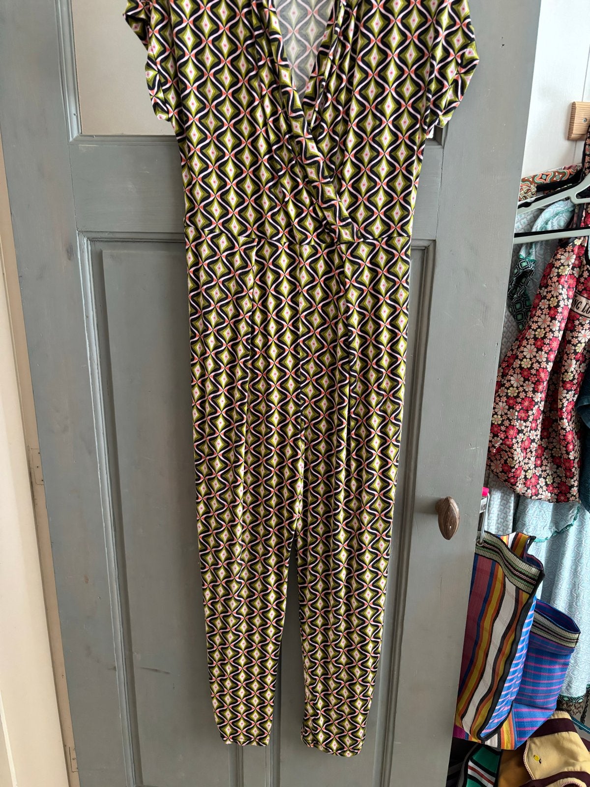 Blutgeschwister Jumpsuit met print en centuur, Kleding | Dames, Ophalen of Verzenden, Gedragen, Maat 42/44 (L), Meerkleurig