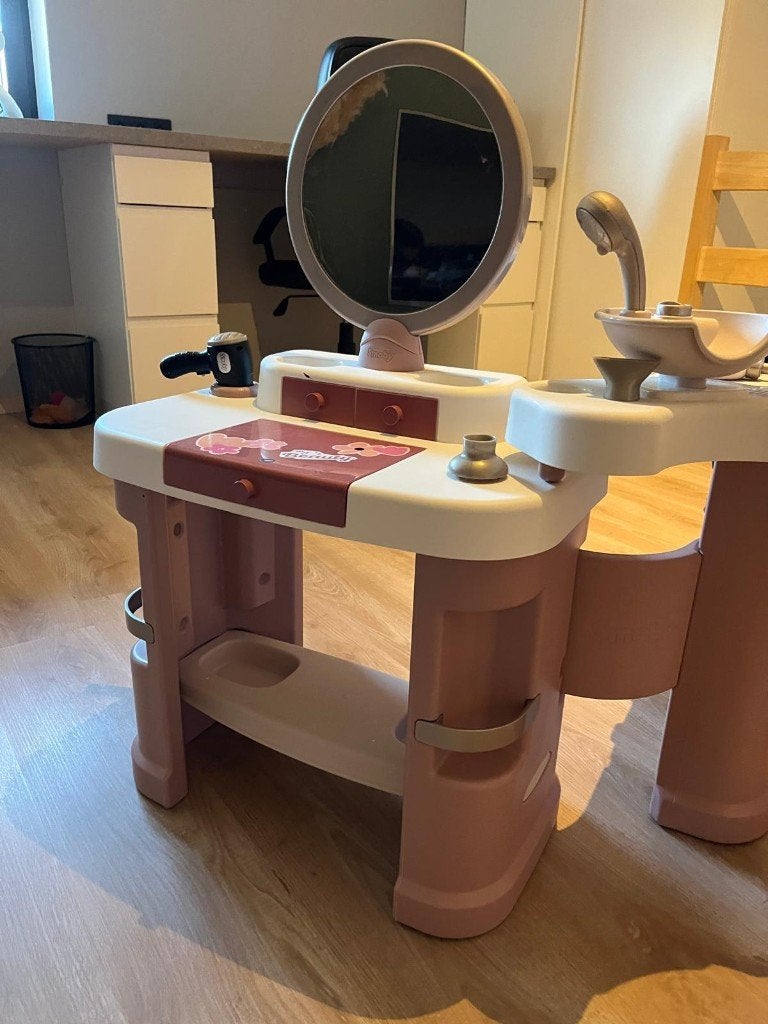 Sminktafel schoonheidsalon voor kinderen, Ophalen, Zo goed als nieuw