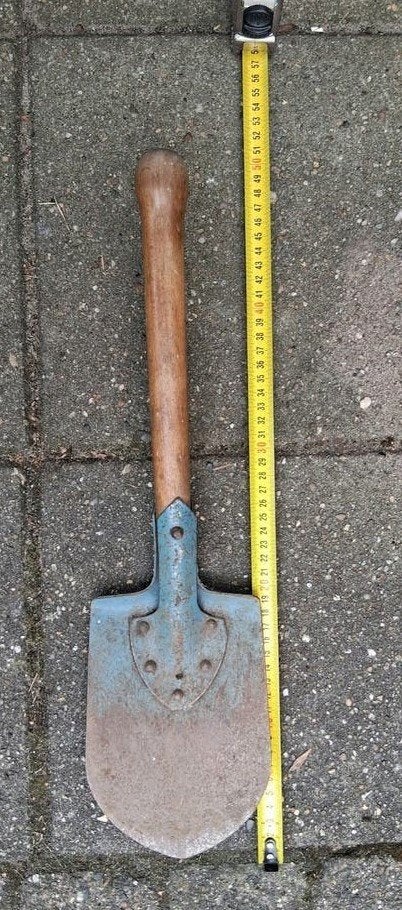 Oude schep/spade met houten steel - Vintage gereedschap, Ophalen of Verzenden, Gebruikt, Overige typen, Overige merken