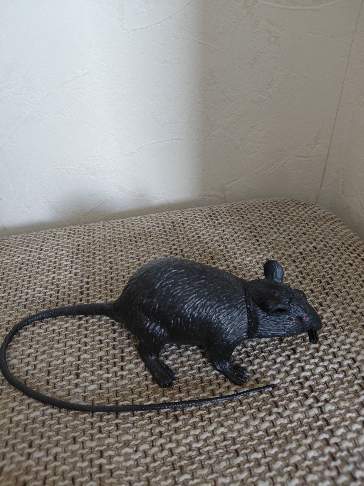 Realistische plastic rat - 15 cm lang, 40 cm met staart, Ophalen of Verzenden, Nieuw