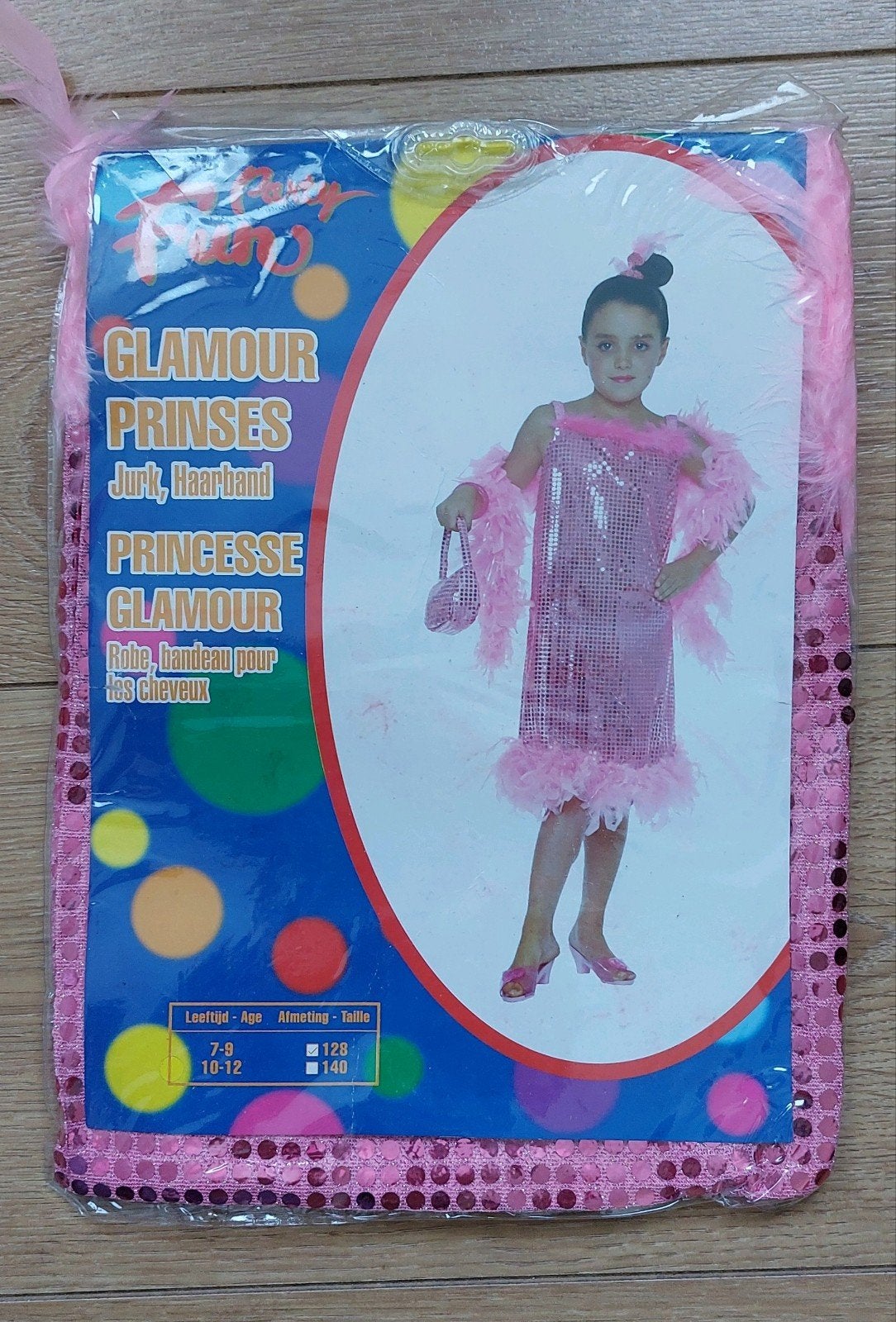 glamour jurk roze nieuw maat 128 prinses, Ophalen of Verzenden, Nieuw, 122 t/m 128, Meisje