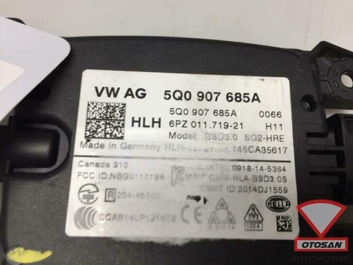 vw golf 7 sharan vag side assist dodehoek sensor 5q0907685a, Auto-onderdelen, Spiegels, Gebruikt, Volkswagen, Volkswagen AG, Berliner Ring 2
38440  Wolfsburg, DE