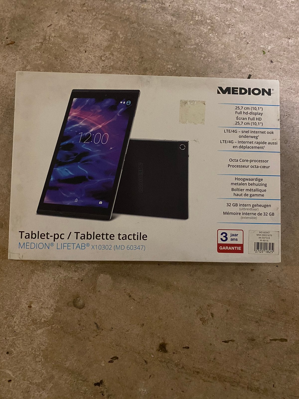 Medion LIFETAB X10302 (MD 60347) - Nieuw in doos, 32 GB, Nieuw, Wi-Fi en Mobiel internet, Uitbreidbaar geheugen
