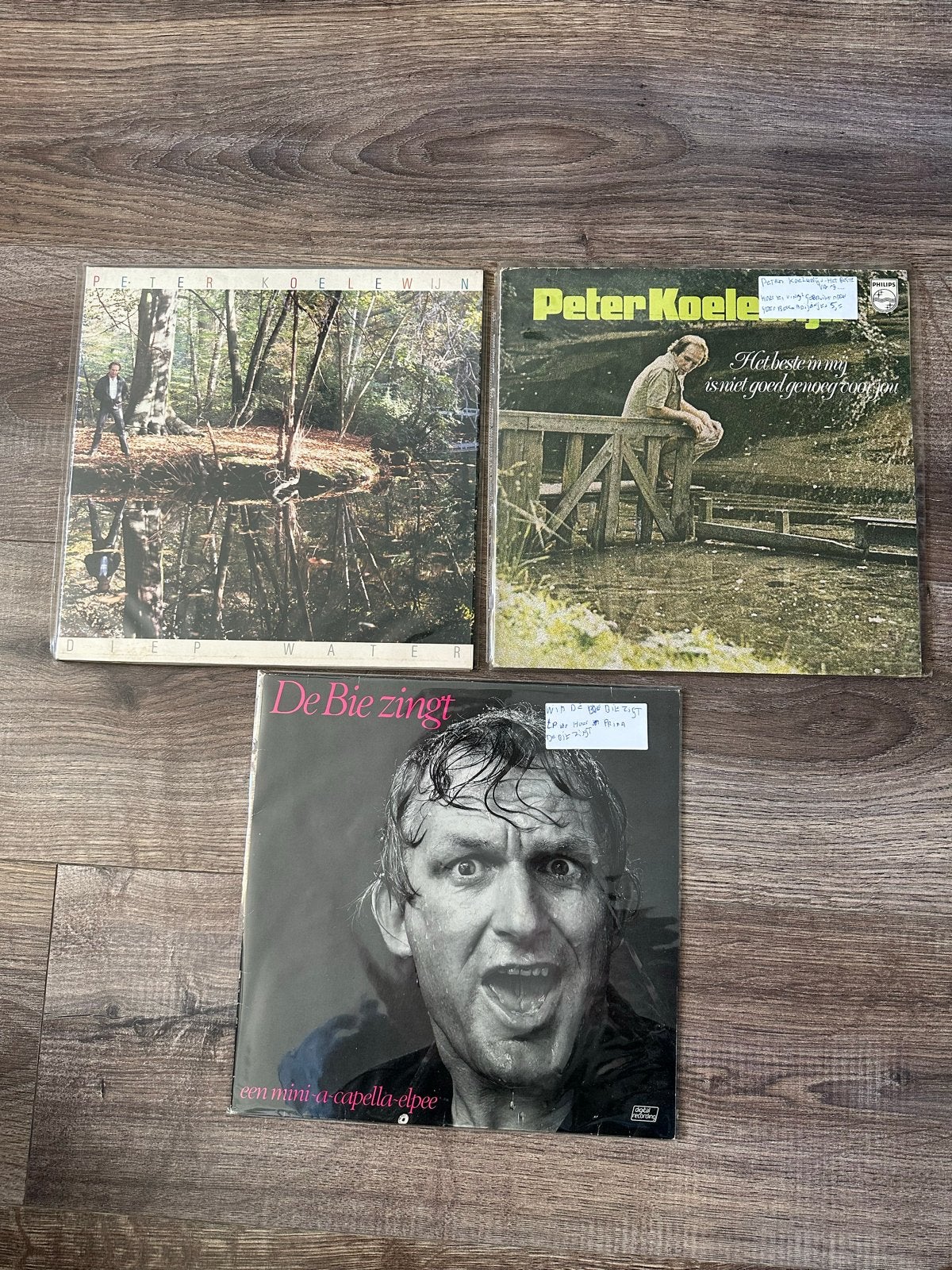 Peter Koelewijn & De Bie Zingt - Vinyl LP's (3 stuks), LP, Gebruikt, Ophalen of Verzenden, Pop