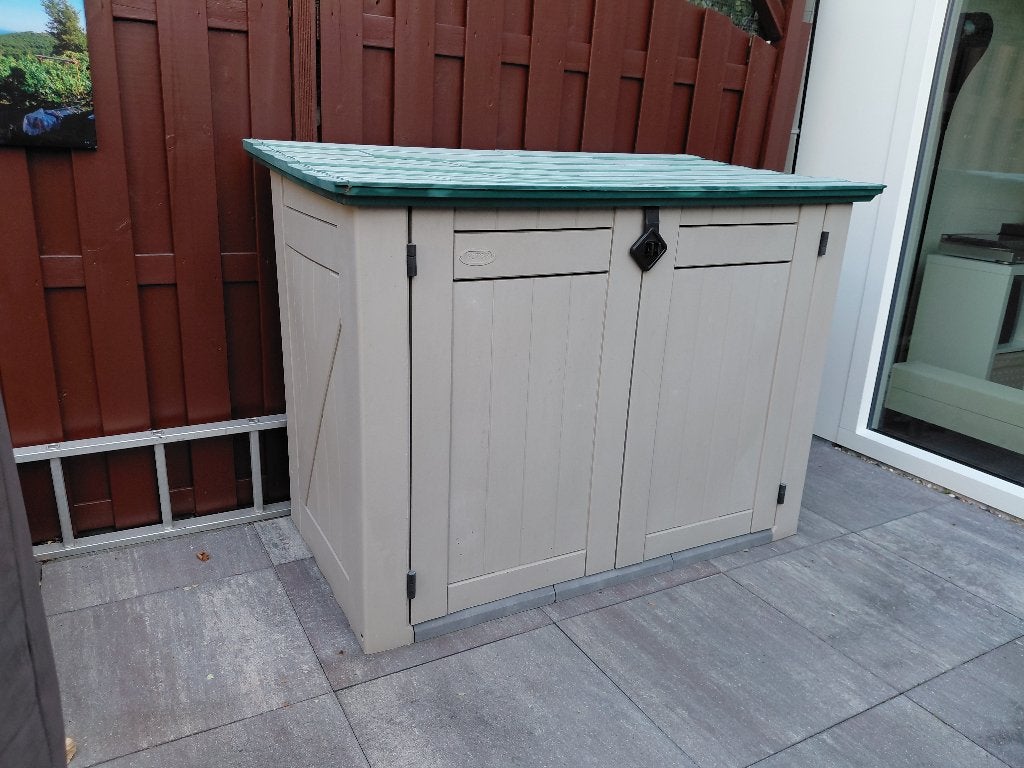 grote Keter opbergbox voor buiten, Tuin en Terras, Bergingen en Tuinkasten, Gebruikt, Overige typen, Kunststof, Ophalen