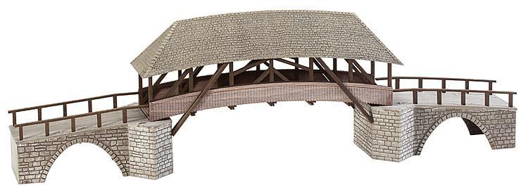 Faller Oude Houten Brug, Hobby en Vrije tijd, Modeltreinen | H0, Overige merken, Gelijkstroom of Wisselstroom, Ophalen of Verzenden