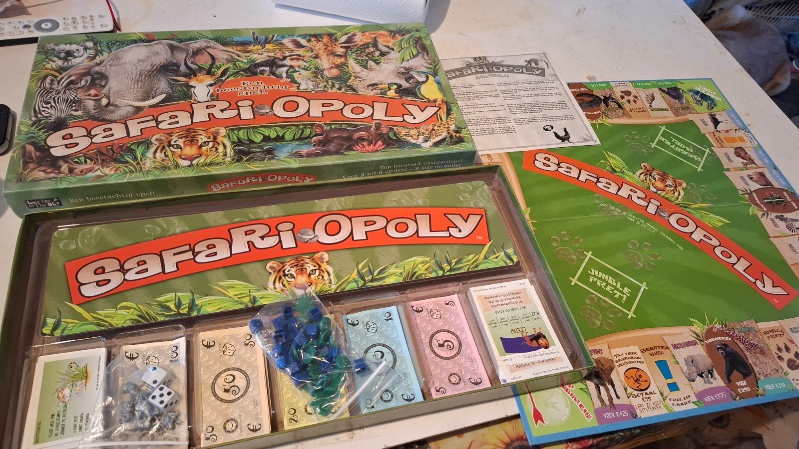 safari opoly, Vijf spelers of meer, Ophalen of Verzenden, Zo goed als nieuw, Late for the Sky