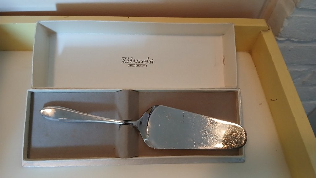 Zilmeta taartschep - Zo goed als nieuw, Huis en Inrichting, Keuken | Bestek, Los bestek, Ophalen of Verzenden, Zo goed als nieuw