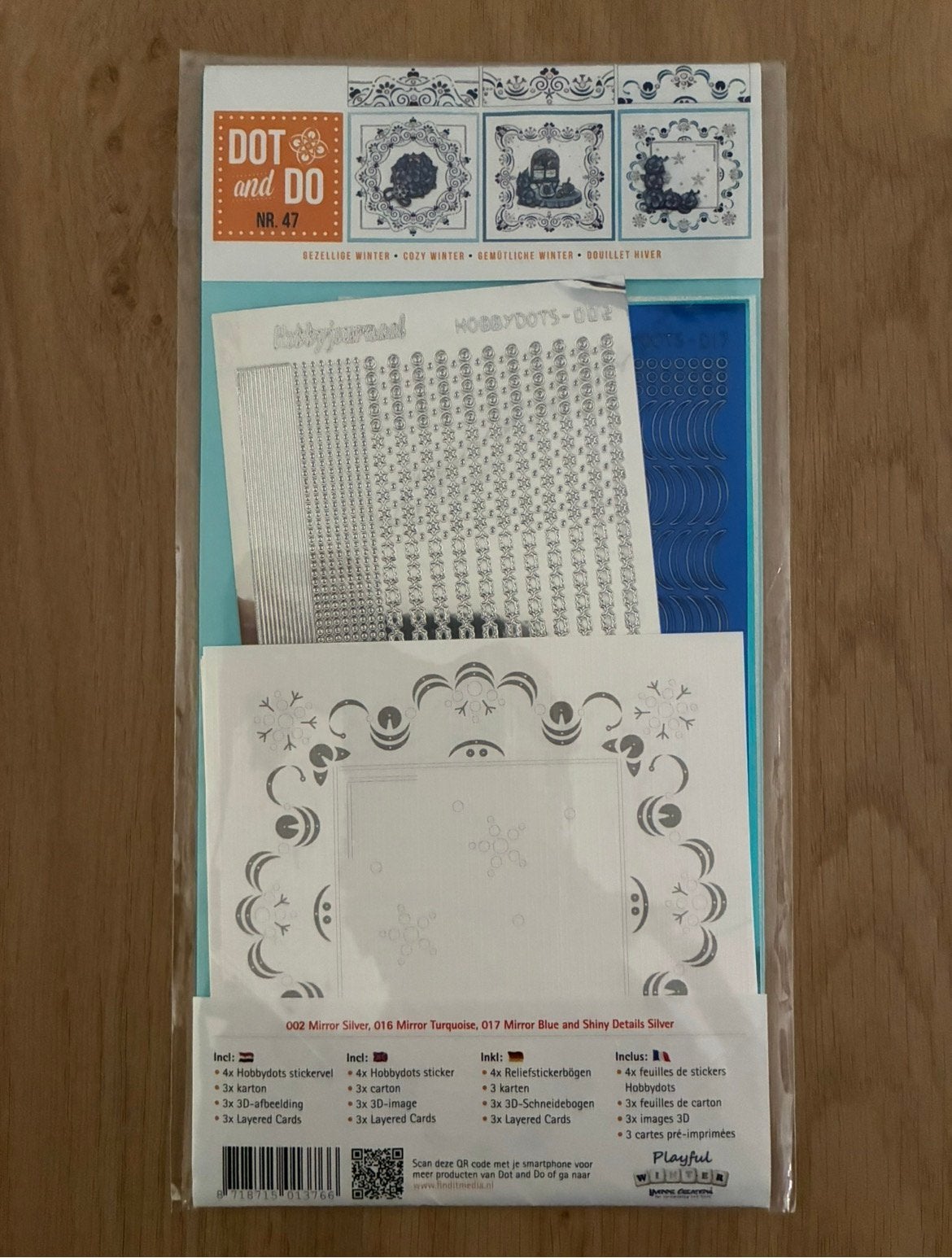 Dot and do, gezellige winter, 3 kaarten, Hobby en Vrije tijd, Ophalen, Nieuw, Kerst, Overige typen