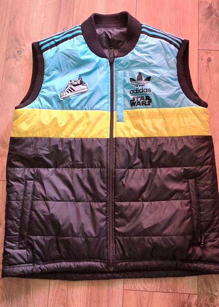 Adidas Originals Star Wars Reversible Bodywarmer L, Maat 52/54 (L), Blauw, Ophalen of Verzenden, Zo goed als nieuw