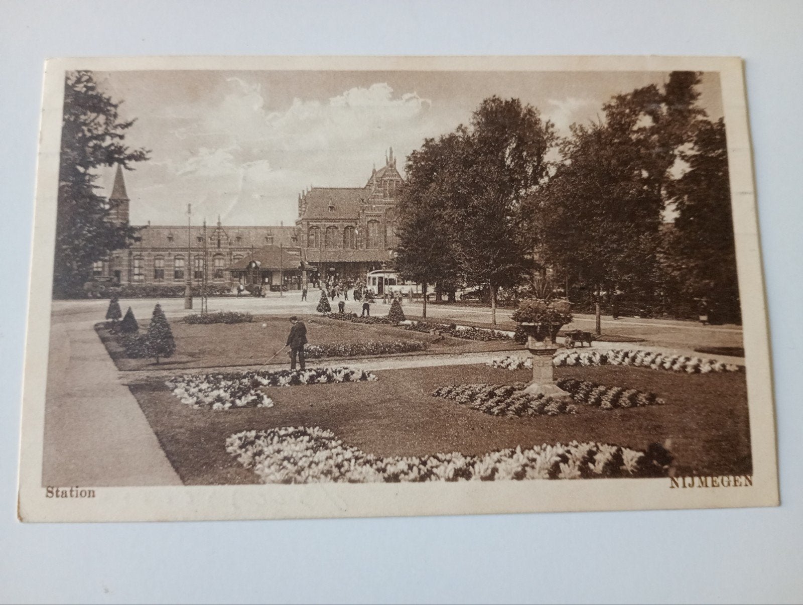 Nijmegen Station 1926, Verzamelen, Ophalen of Verzenden, 1920 tot 1940, Gelopen, Gelderland