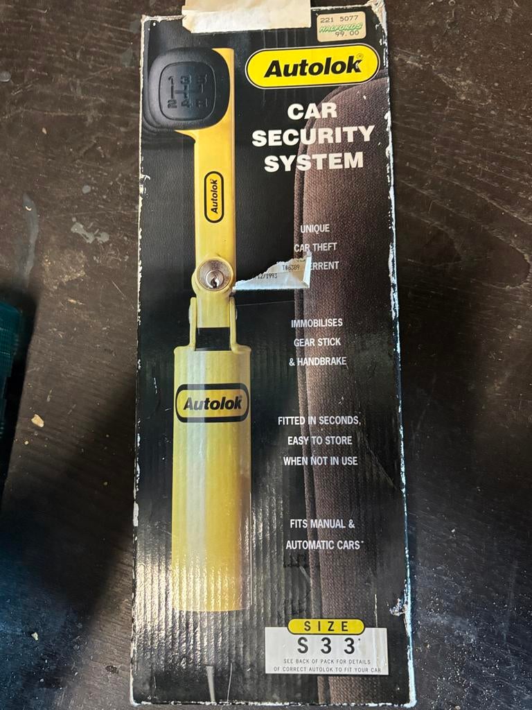 Autolok Car Security System - Versnellingspook & Handrem, Auto diversen, Anti-diefstal, Nieuw, Ophalen of Verzenden