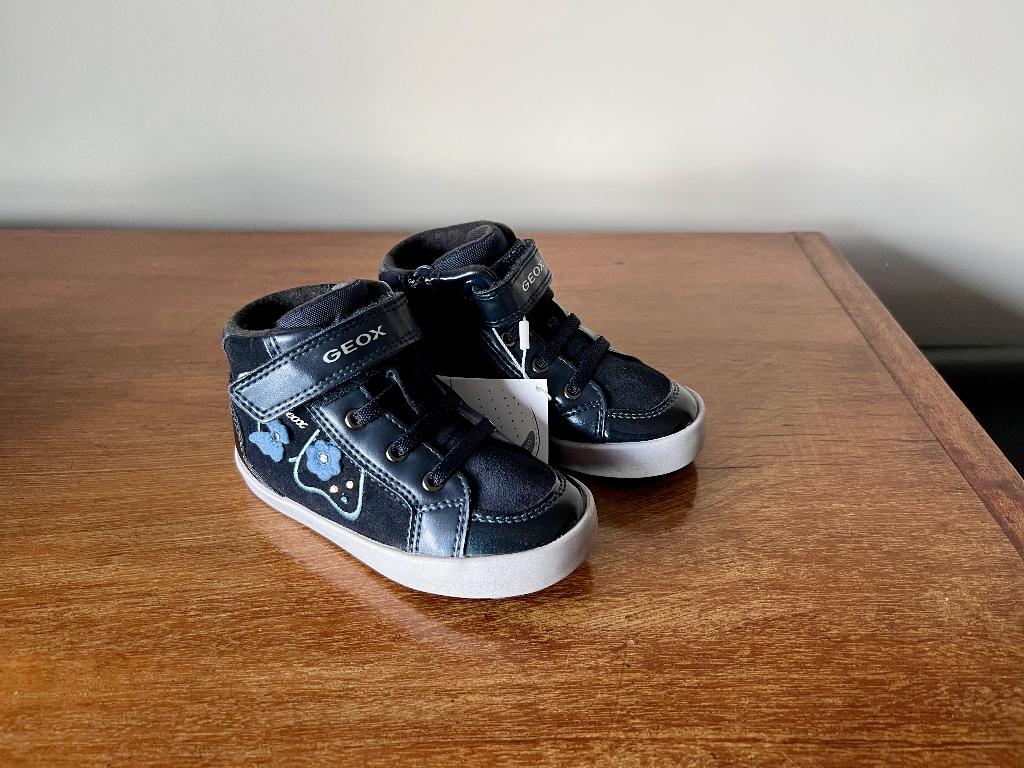 Nieuw 100€ Geox Respira blauwe leren veterboots & rits mt 23, Schoentjes, Meisje, Ophalen of Verzenden, Nieuw