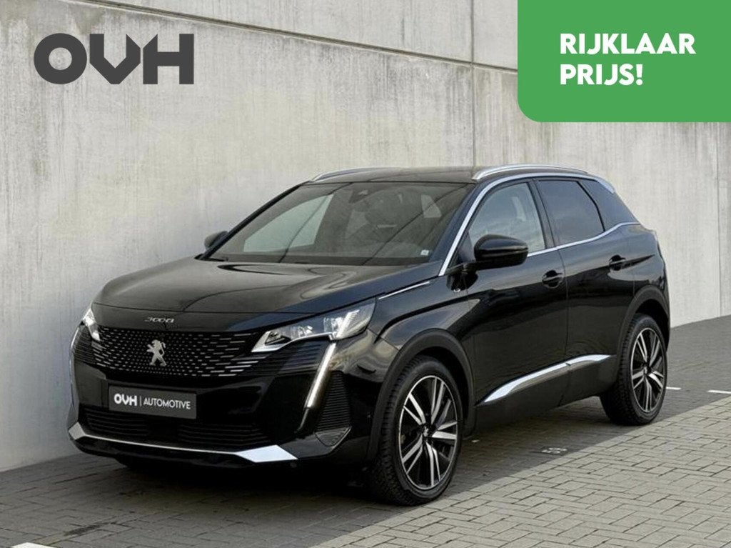 Peugeot 3008 1.2 GT | Memory | Massage | Focal | ACC | Alcan, Automatische klimaatregeling, Gebruikt, 1199 cc, Zwart