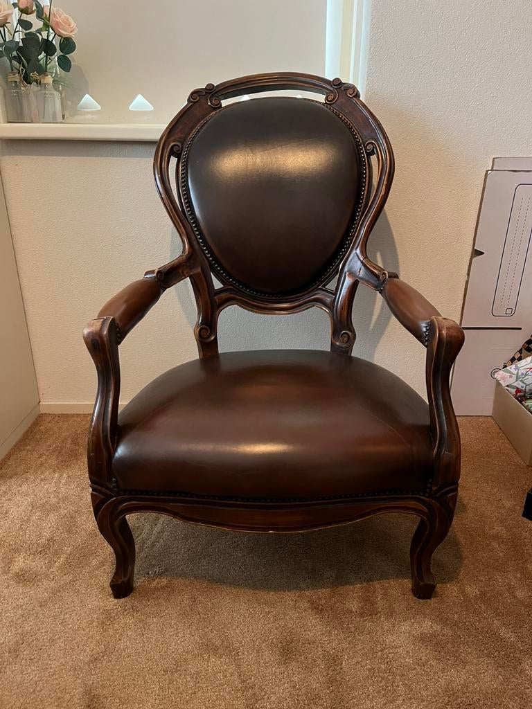 Fauteuil leren bekleding, Ophalen