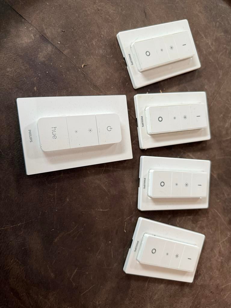 Philips Hue Dimmer Schakelaars - Set van 5, Ophalen of Verzenden, Gebruikt