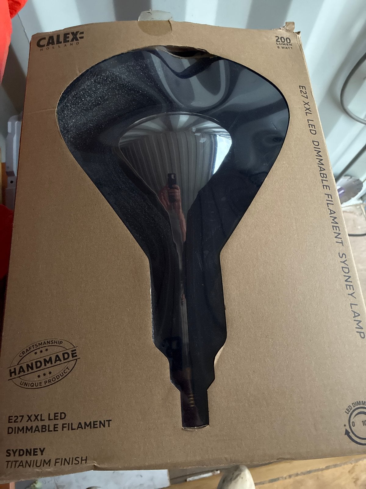 Calex E27 XXL LED Dimbaar Filament Sydney Lamp Titanium, Led-lamp, Dimbaar, Minder dan 10 watt, Warm wit