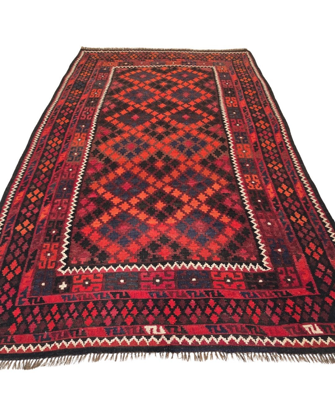 Tribal Kelim Afganistan 285x170 wollen vloerkleed, 1185VB, De handelmaatschappij, Kelim kilim wollen vloerkleed perzisch tapijt