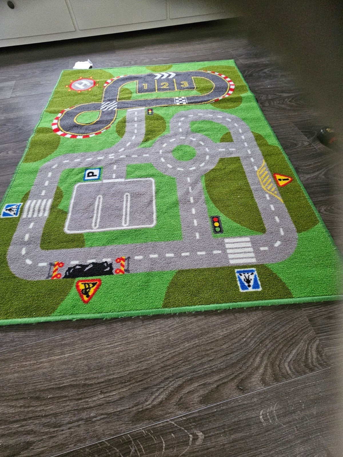 Speelkleed met wegenpatroon voor kinderen, Ophalen, Gebruikt