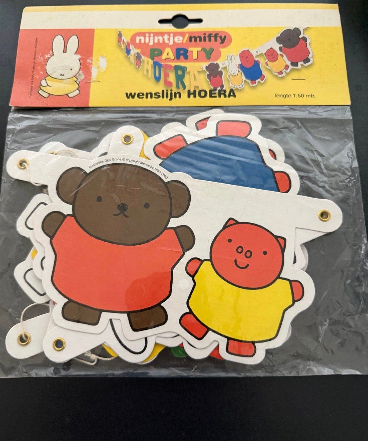 Nijntje/Miffy Party Hoera Wenslijn - Nieuw in verpakking, Ophalen of Verzenden, Nieuw, Versiering, Verjaardag