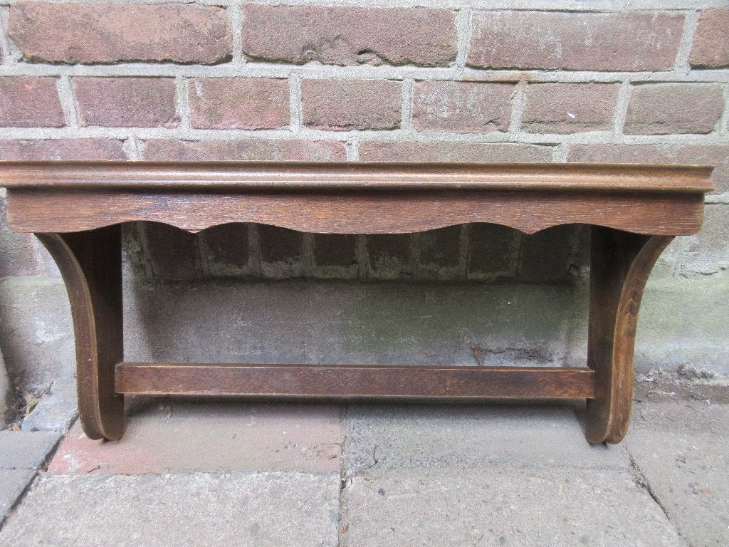 Vintage houten wandplank, Huis en Inrichting, Woonaccessoires | Wandplanken en Boekenplanken, Ophalen of Verzenden, Gebruikt
