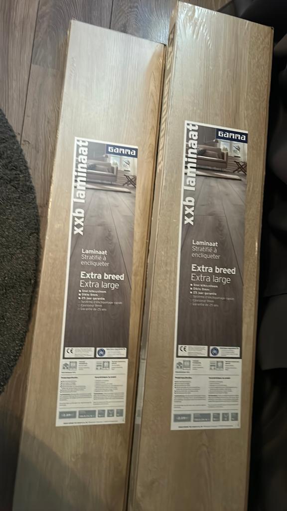 Nieuw gamma xxb laminaat totaal 10 m2, Ophalen, 50 tot 150 cm, Nieuw, 10 m² of meer