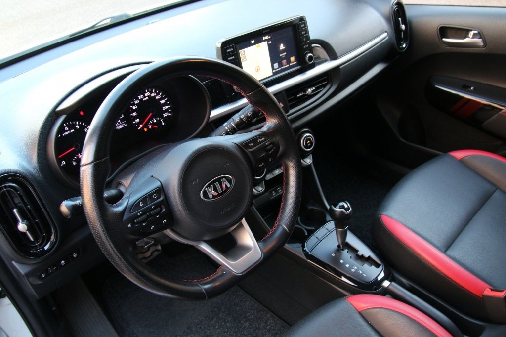 Kia Picanto 1.2 CVVT GT-Line Dyn.Pl.Line (bj 2019), Auto's, Kia, Gebruikt, 4 cilinders, Wit, Leder