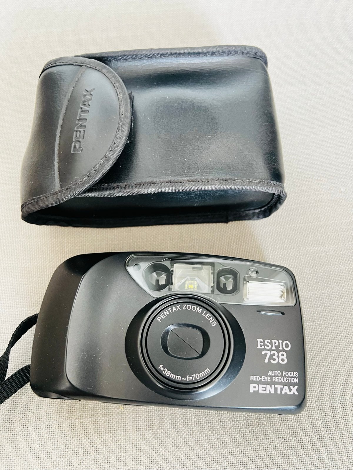 Pentax Espio 738 Compact Camera met Zoomlens, Ophalen of Verzenden, Gebruikt, Compact, Pentax