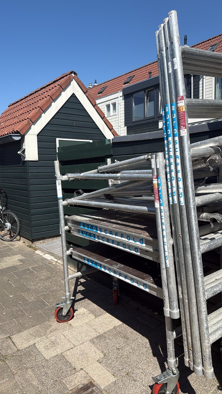 Steiger 7,2m x 1,6m x 0,7m - Euroscaffolo, Ophalen of Verzenden, Gebruikt, Rolsteiger of Kamersteiger, 5 meter of hoger