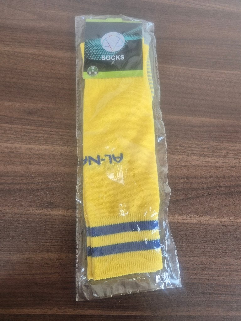 voetbalsokken geel AL-NASSR, maat 37/38, Maat XS of kleiner, Overige typen, Nieuw, Ophalen of Verzenden