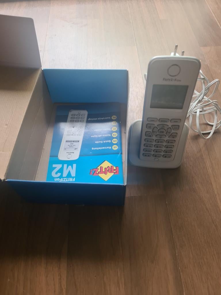 FRITZFON M2 DECT telefoon voor FRITZ!Box, Ophalen of Verzenden, Zo goed als nieuw, 1 handset, Stralingsarm
