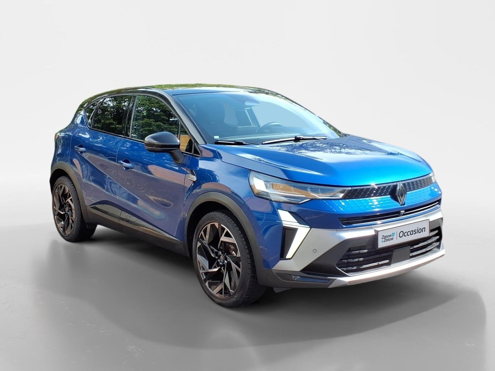Renault Captur 1.6 E-Tech full hybrid 145 esprit Alpine Auto, Auto's, Gebruikt, Blauw, Automatische klimaatregeling, Origineel Nederlands