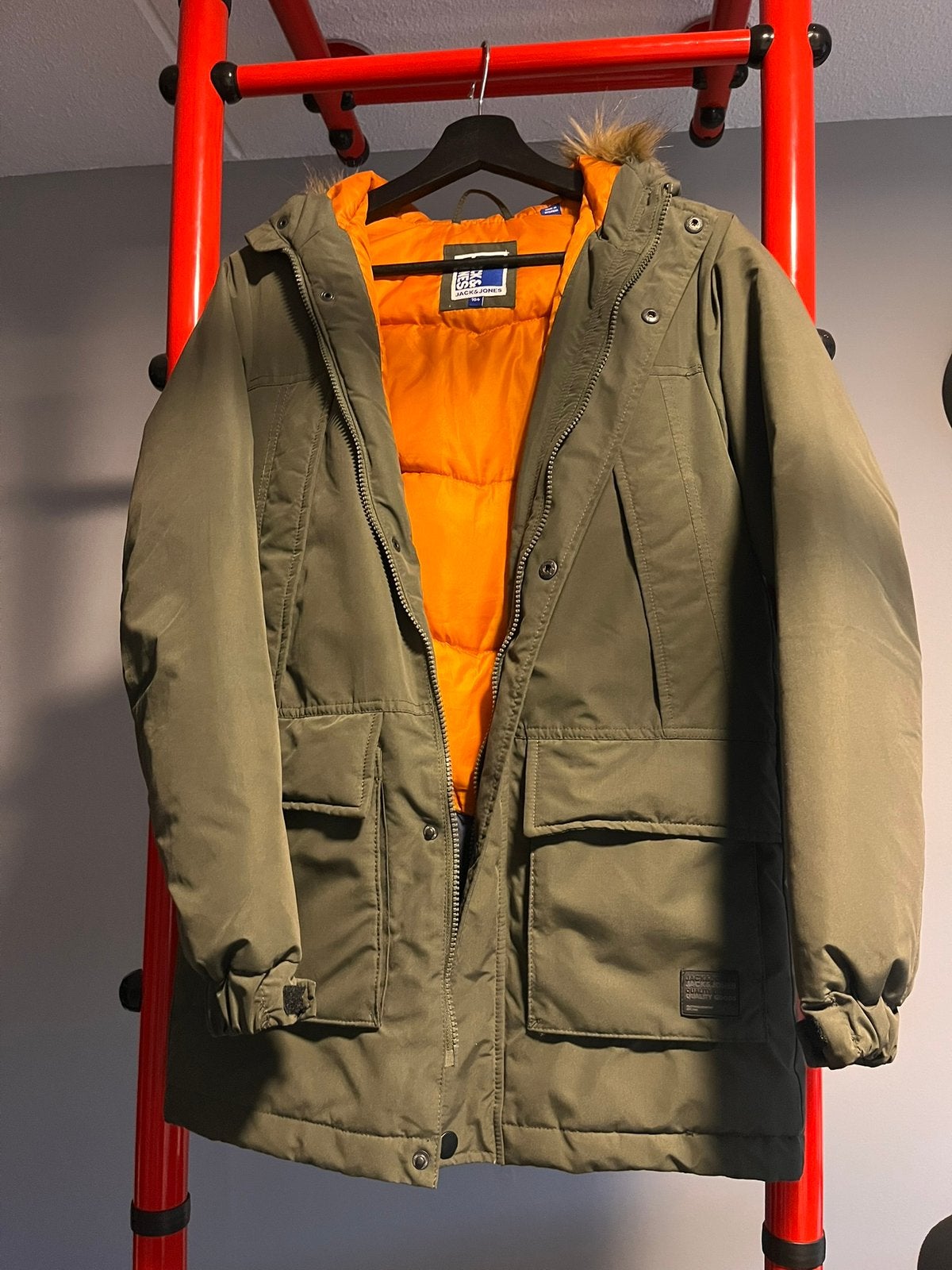 Parka/winterjas maat 164, Ophalen of Verzenden, Zo goed als nieuw, Jongen, Jas